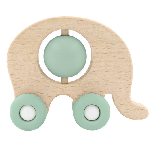 Wooden Toy - Push A Long Elephant