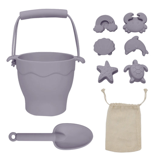 Lilac 8pc Bucket and Spade Set