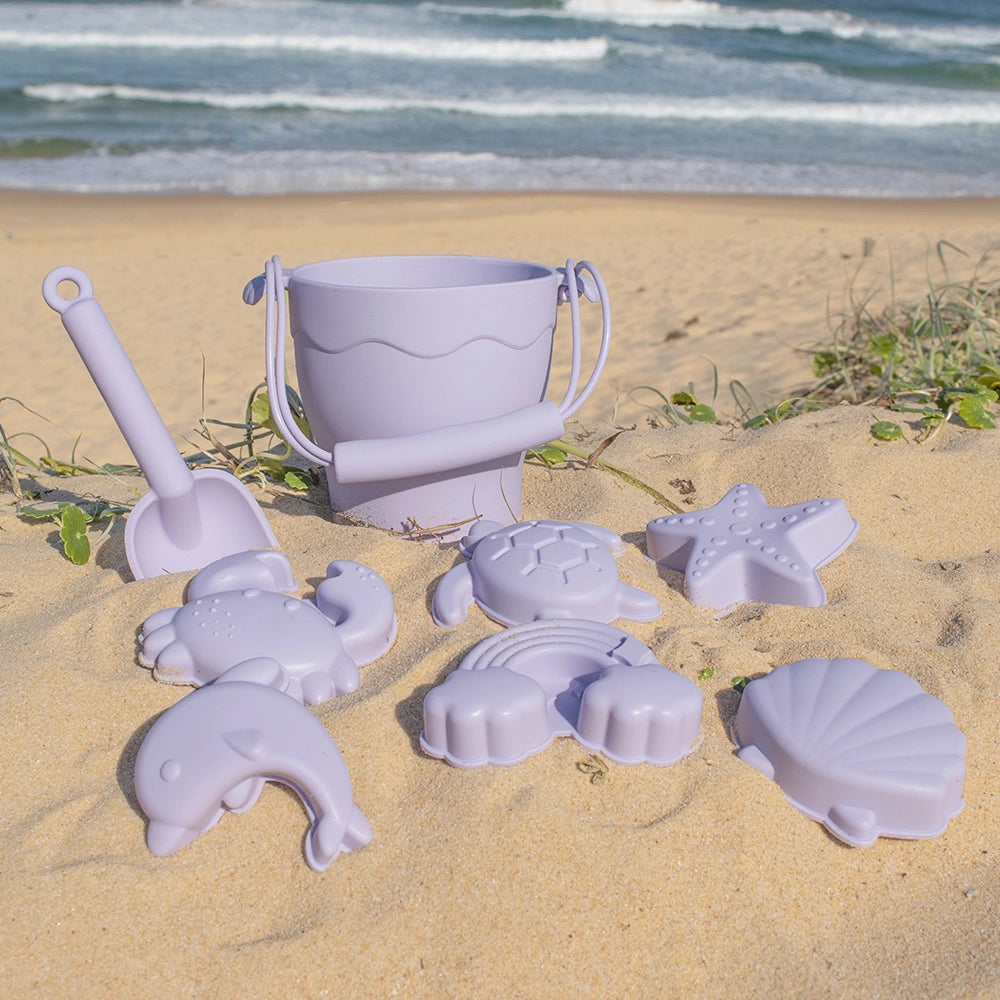 Lilac 8pc Bucket and Spade Set