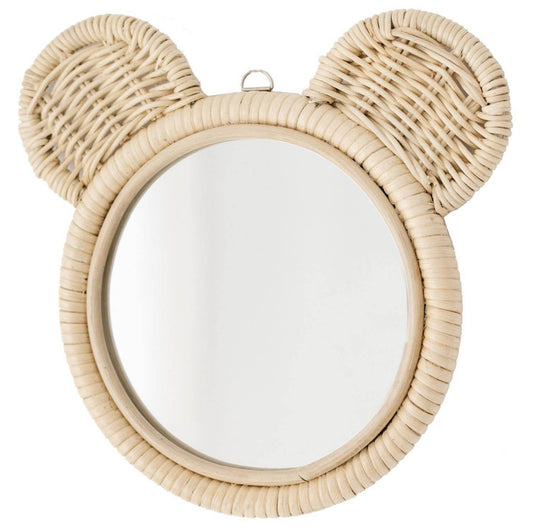 Bear Shaped Cane Mirror