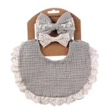 Bib with Lace Trim