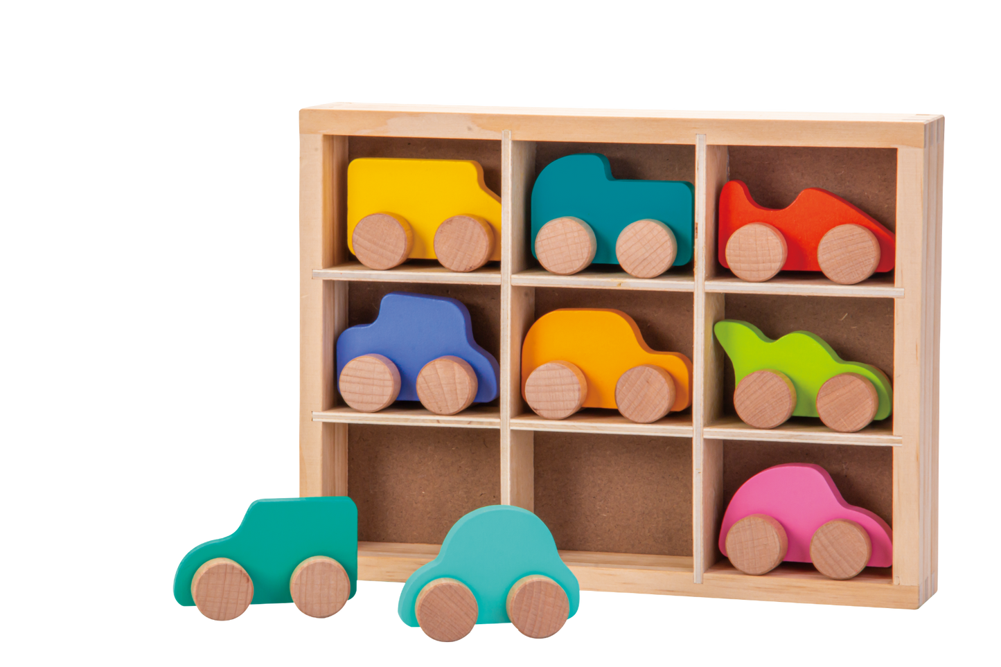 Wooden Mini Car Set