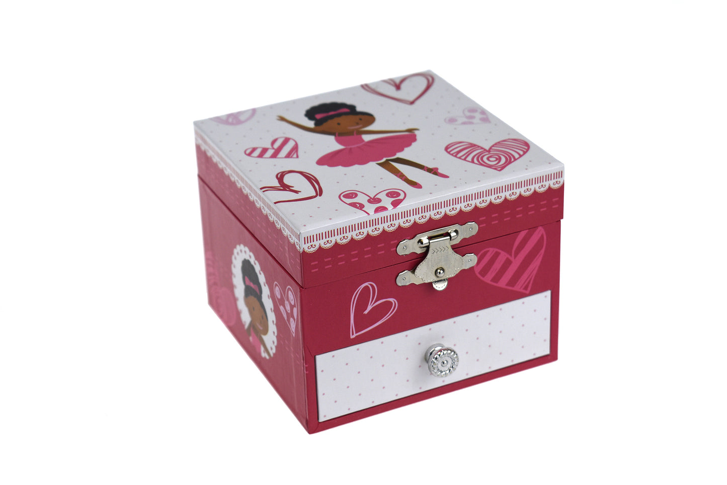 Ballerina Square Music Box