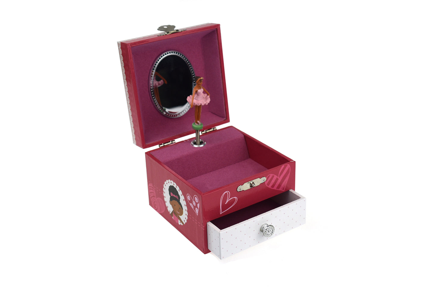 Ballerina Square Music Box