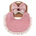 Bib with Lace Trim