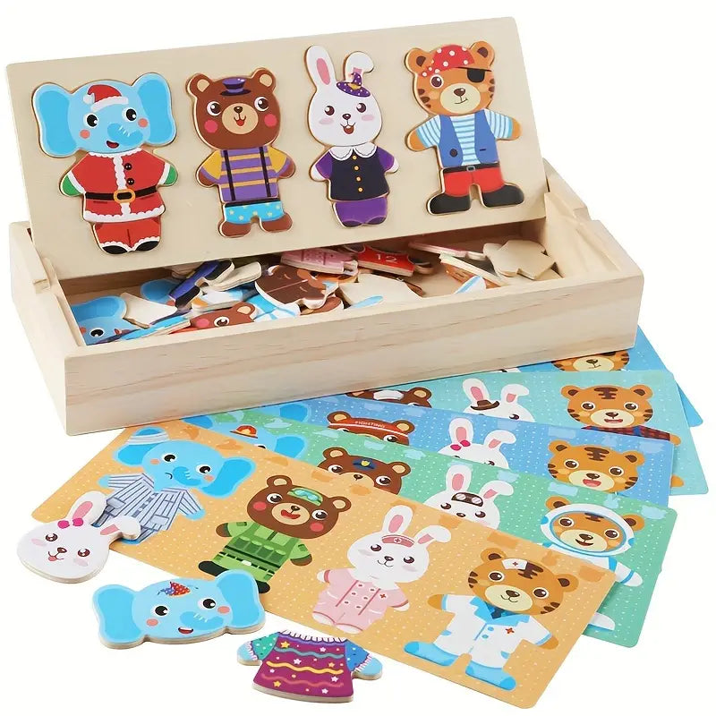 Animal Mix and Match Puzzle