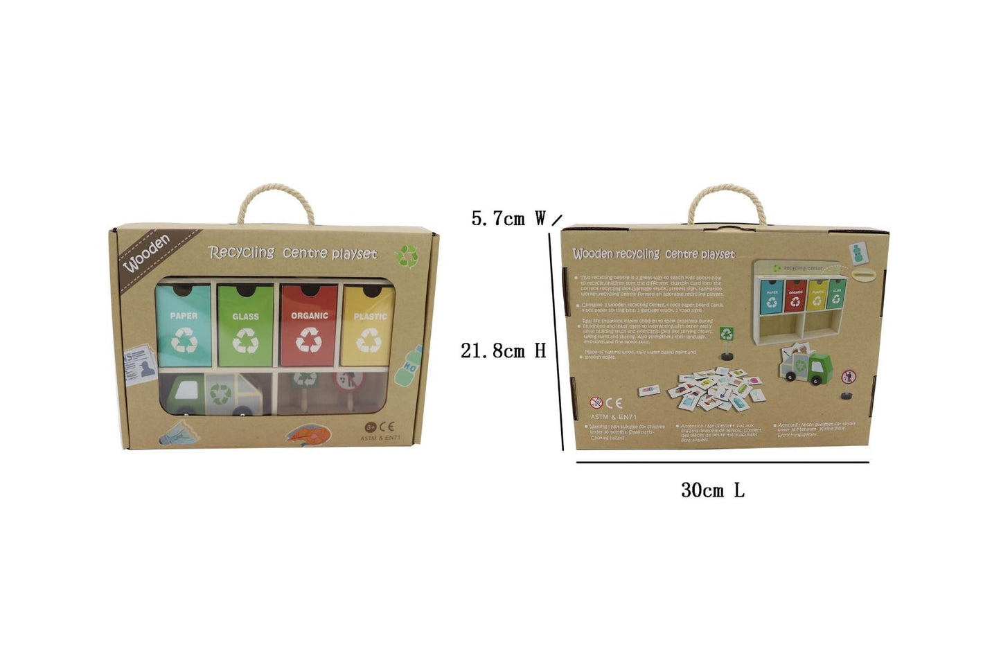 Wooden Recycling Play Set