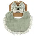 Bib with Lace Trim