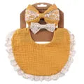 Bib with Lace Trim