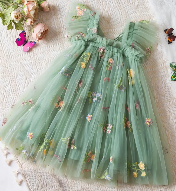 Butterfly Dress SAGE GREEN