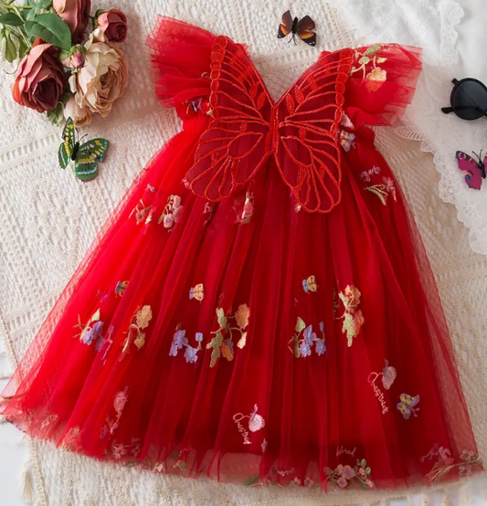 Butterfly Dress RED