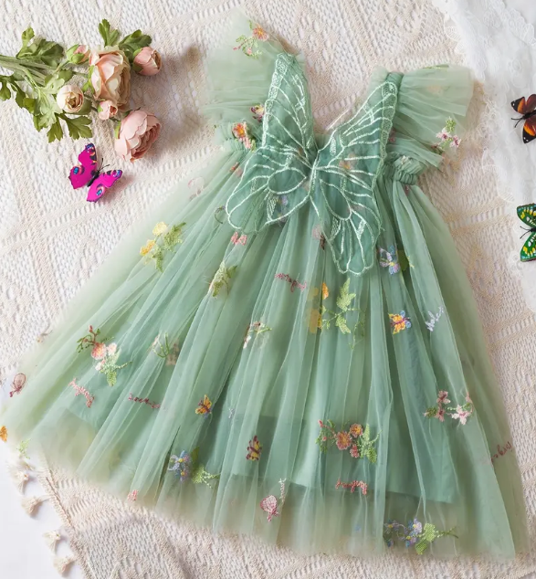 Butterfly Dress SAGE GREEN