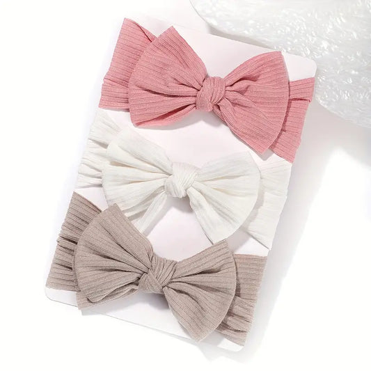 Raw stretch bow headband